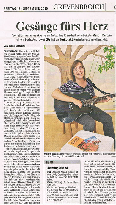 Zeitungsbericht NGZ Zeitungsbericht NGZ